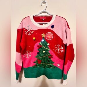 Blizzard Bay Women's Holiday Ugly Light Up Sweater -Size Small NWT